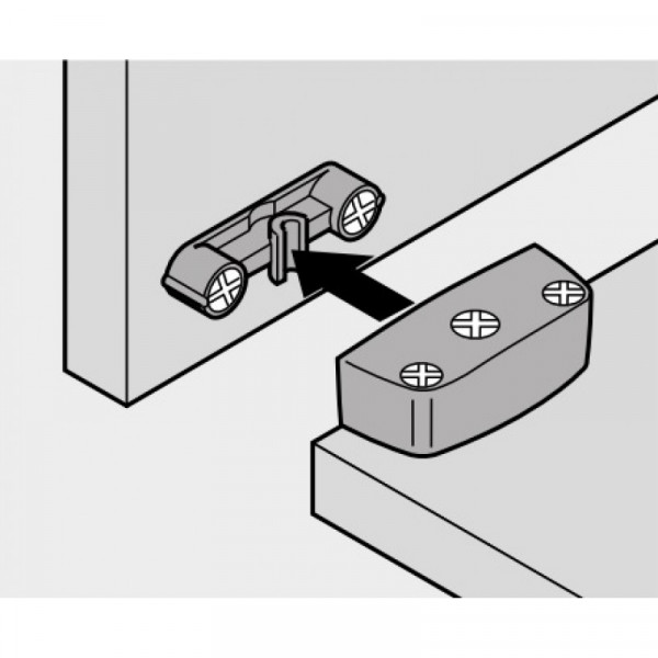 Стяжка-трапеция на саморезы, коричневая