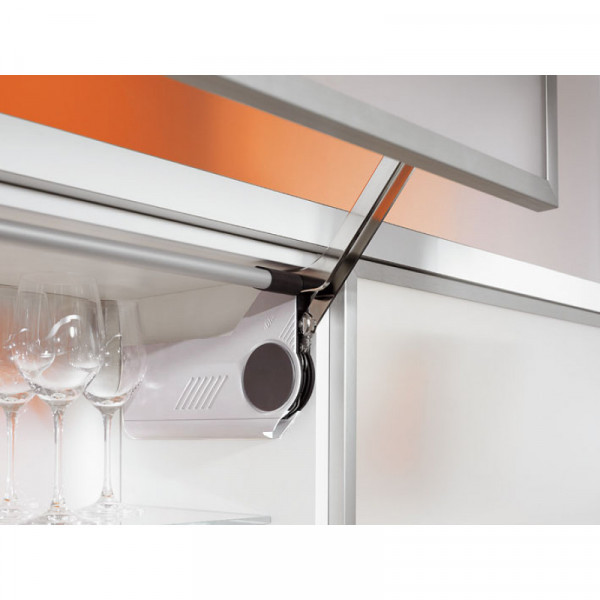 Вертикальный подъемный механизм AVENTOS HL 21/38 с узкой алюминиевой рамкой, бел. Вертикальный подъемный механизм AVENTOS HL 21/38 с узкой алюминиевой рамкой, бел.