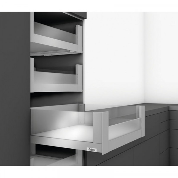 Внутренний ящик LEGRABOX free TIP-ON BLUMOTION со вставкой (высота C 177, глубина 500 мм), терра-черный