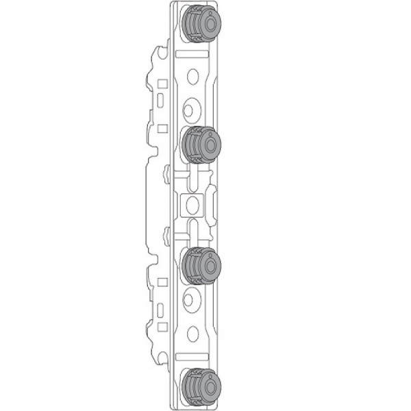 AVENTOS HS, HK, HL, Крепление для тонких фасадов, EXPANDO T, симм.