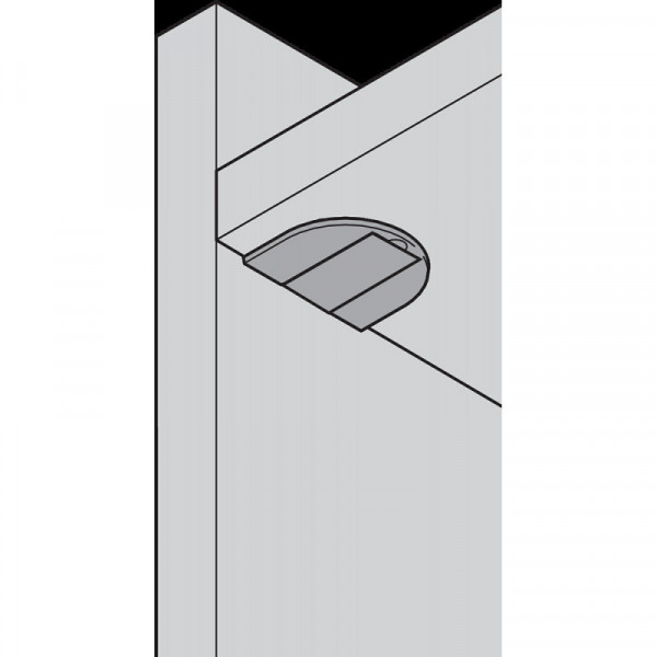 Стяжка-полкодержатель, под пресс, светло-бежевая, диаметр сверления 28 мм.